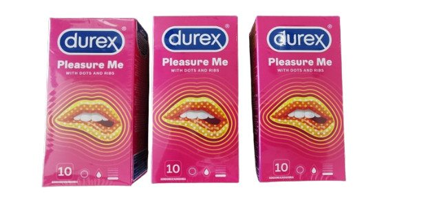 Durex Pleasure Me 30 kondome Gerippt und Genoppt PLEASUREMAX Rippen und Noppen