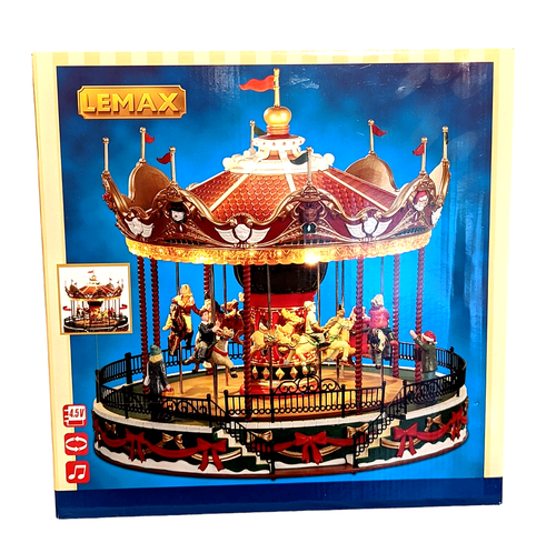 Leax Carnival-Sights &ap; Sounds: Santa Carousel-(34682-UK), Résine, Ulticolore