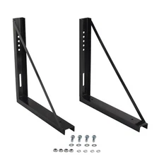 Pair 24"x24" Welded Structural Steel Mounting Brackets Kit For Truck Tool box