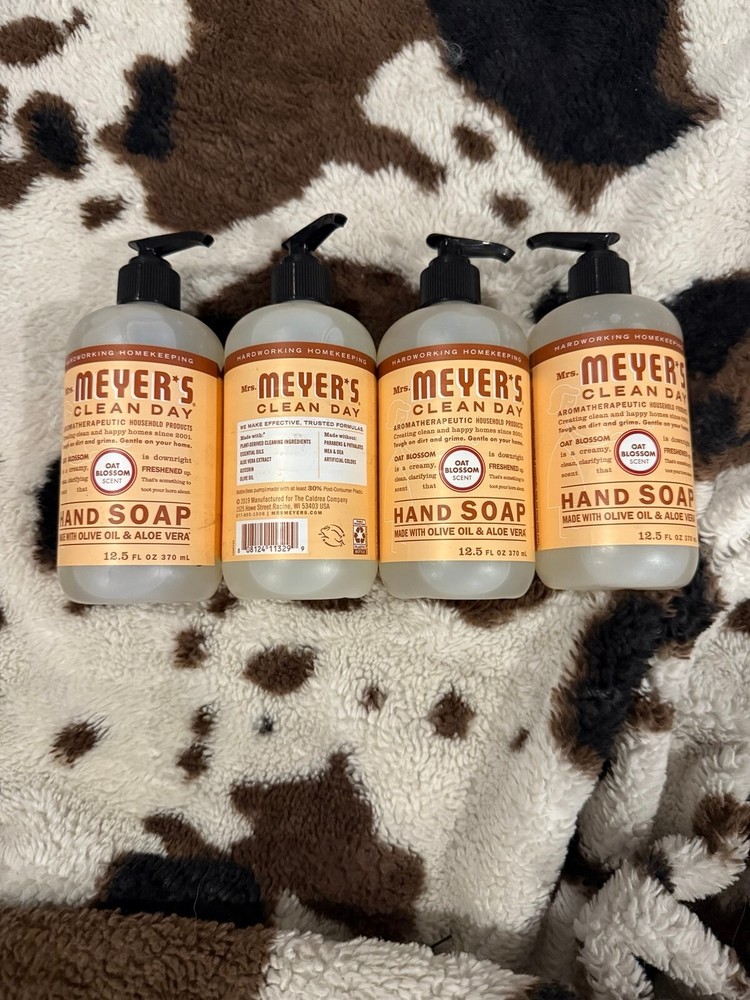 NEW 4 Mrs. Meyer's Clean Day Liquid Hand Soap - Oat Blossom - 12.5 fl oz