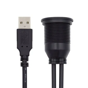 USB2.0 480Mbps Type-A mâle à double femelle Hub câble d'extension de données 1m Cord