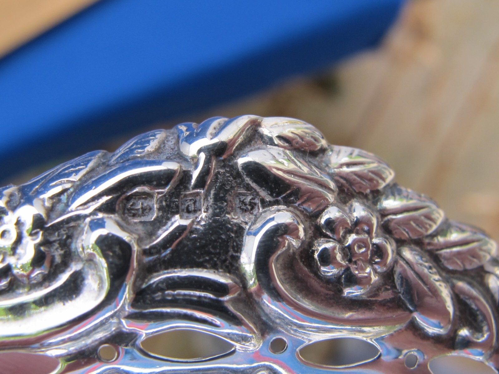 Pair ENGLISH Sterling SMALL PIERCED SERVING BASKETS-6 Inch-L&S Birmingham 1898-9