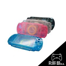 Clear Faceplate Shell Housing Case Cover For Sony PSP 1000 2000 3000 - 4 COLORS 