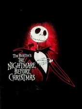 Disney's The Nightmare Before Christmas JACK SKELLINGTON T-Shirt S Black Goth