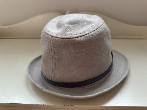 Womens Mens Unisex Grey Small Brim Fedora with Ribbon Trim Dressy Church Hat - Picture 9 of 14