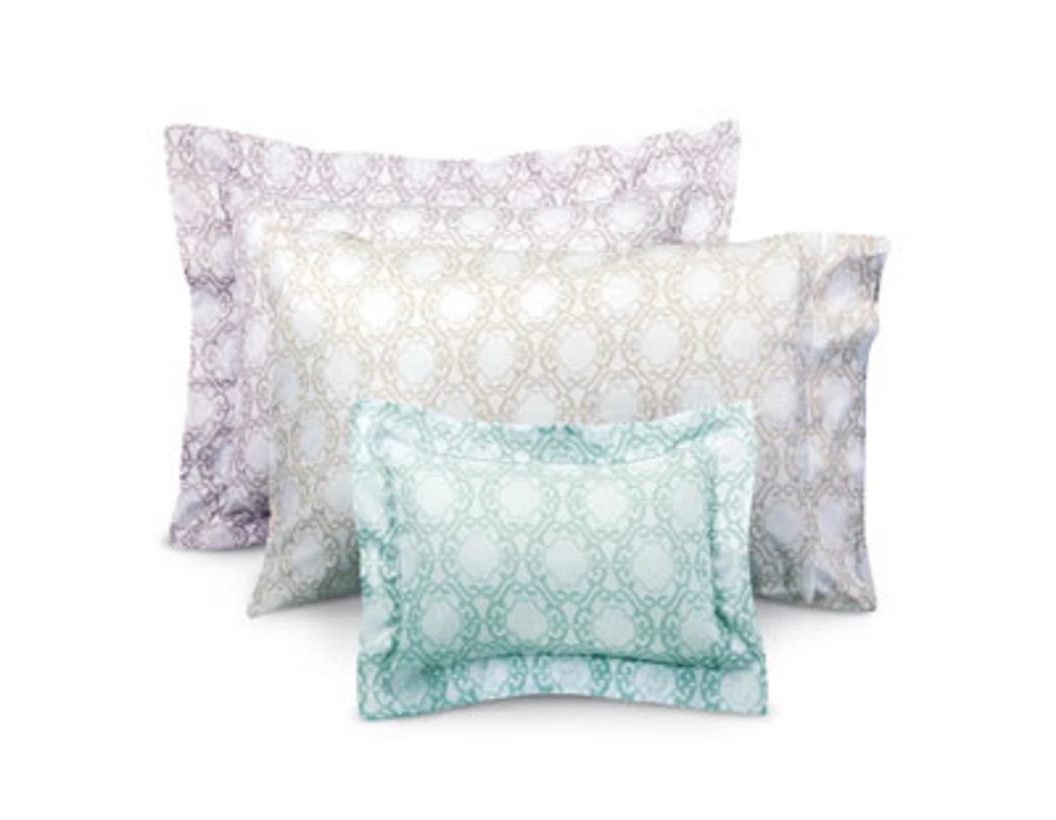 Sferra Elda Wisteria Euro Sham Algodón Egipcio Estampado Voile Ligero Italia NUEVO Foto 3 de 4