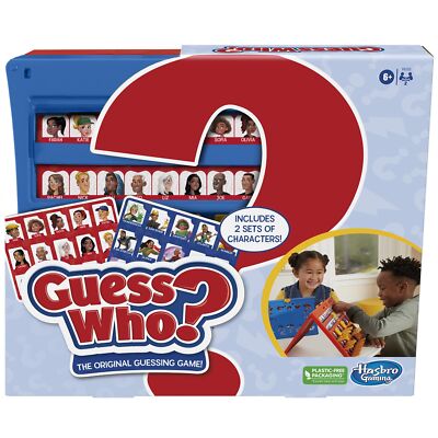 Hasbro Gaming Guess Who? Original,Easy to Load Frame,Double-Sided Character S...