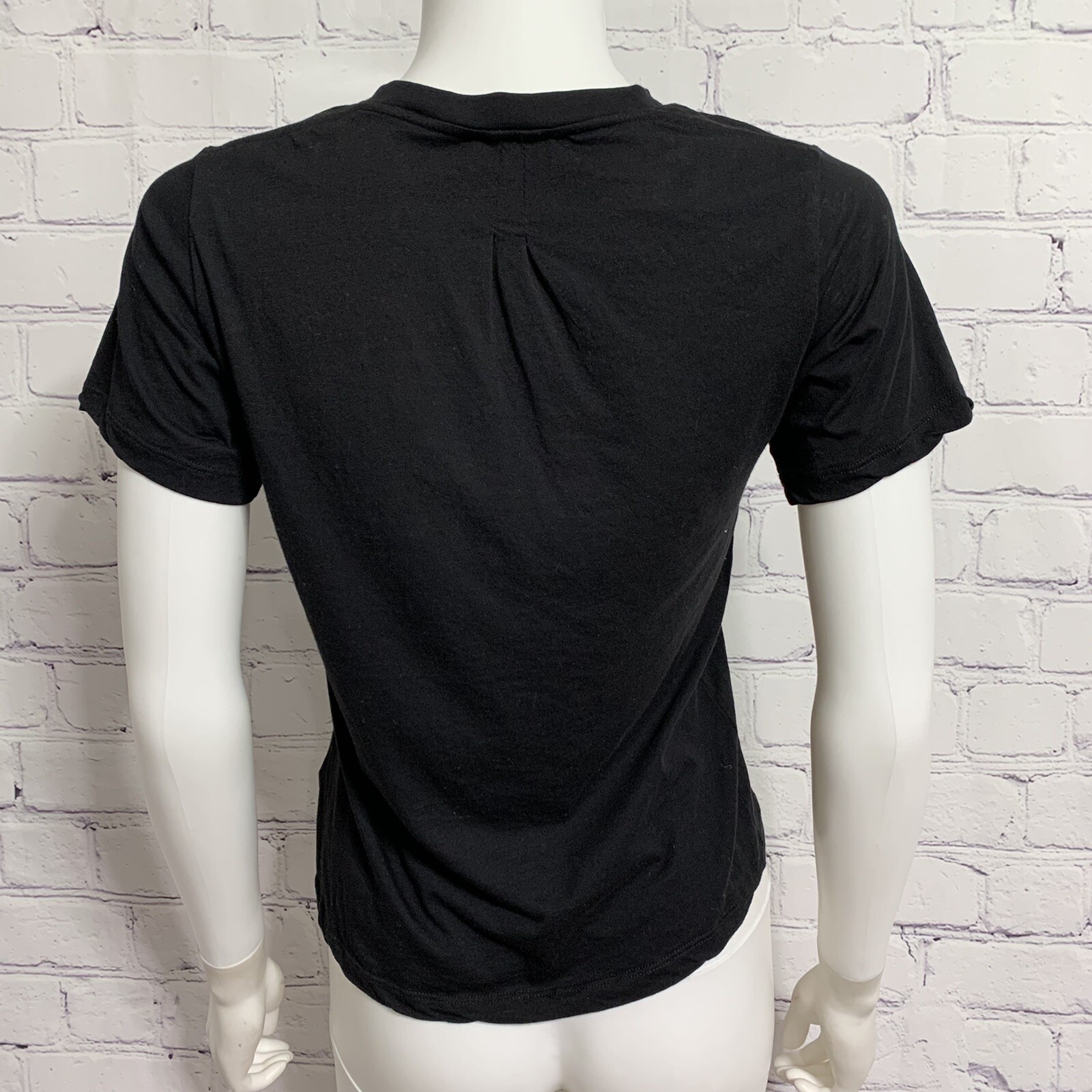 T shirt donna Saint Laurent Paris 35 stelle nere manica corta