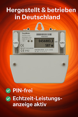 EasyMeter Drehstromzähler Wechselstromzähler 5/60 A 230V 400V mit Wattanzeige