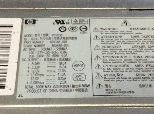 HP PC7036 ZASILACZ ZASILACZ 76088 I3S11 B12 - Zdjęcie 3 z 4