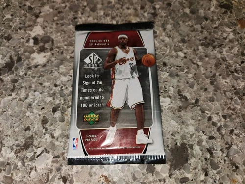 2005-06 UPPER DECK SP AUTHENTIC BASKETBALL CARD  PACK KOBE LEBRON -AUTO JERSEY?