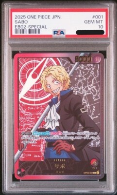 PSA 10 Sabo OP05-001 SP Anime 25th Collection ONE PIECE Card EB02