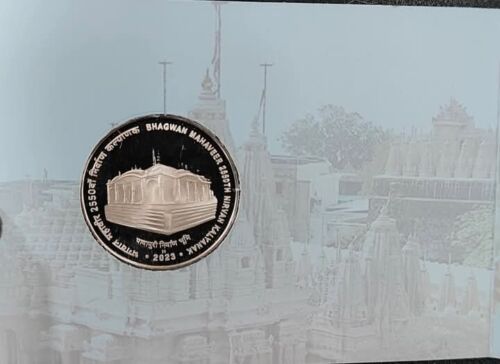 India 2550th Nirvan Kalyanak Of Bhagwan Mahaveer Proof Set 100 Rs Coin - Picture 3 of 3