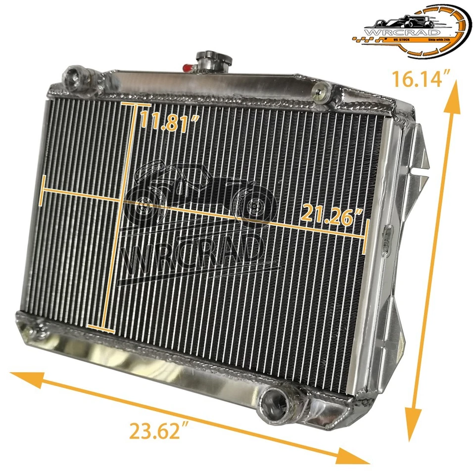 Radiador manual de aluminio para Sunbeam Alpine Series V 1965-1968 1,7 L I4 1966 1967 Foto 2 de 4