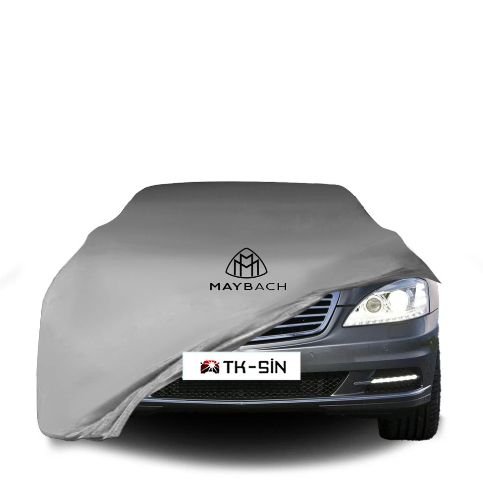 MERCEDES BENZ S V221 LONGCustom Fit İndoor Car Cover W/logo Red Black Gray Blue Foto 4 de 4