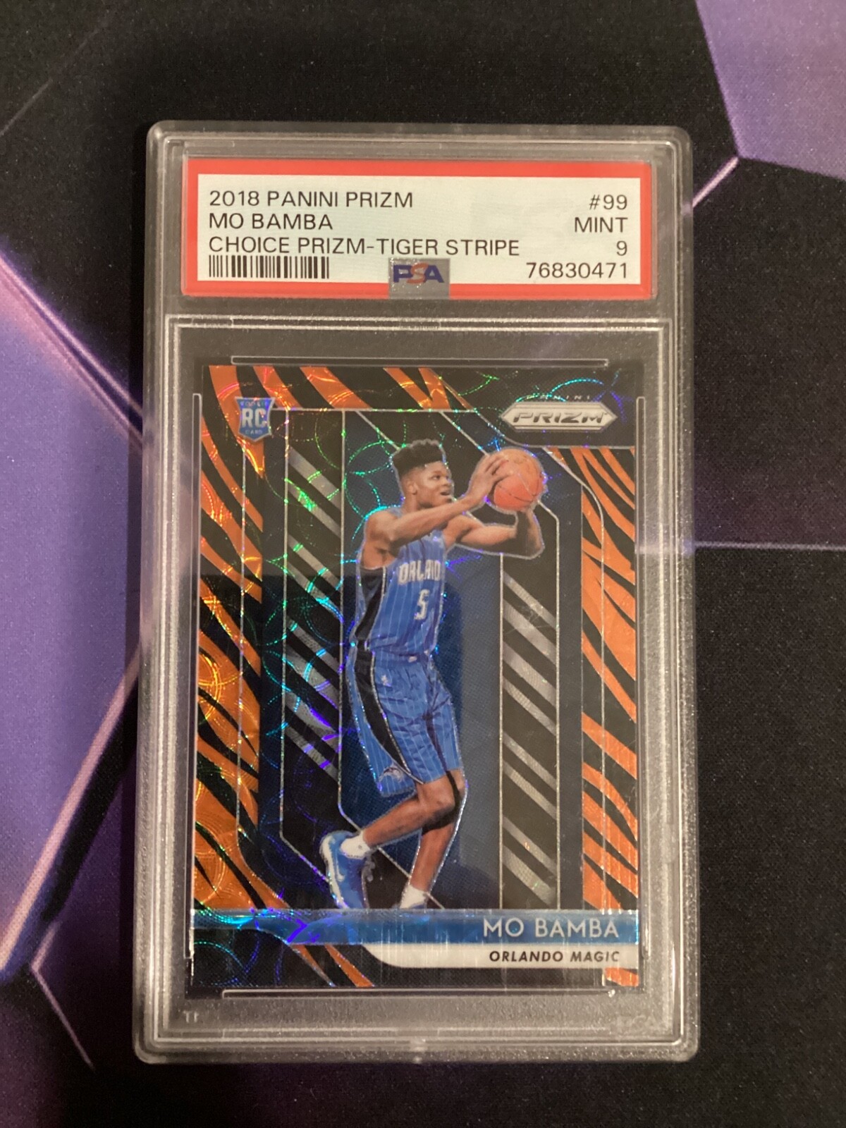2018 Panini Prizm Mo Bamba Choice Prizm -Tiger Stripe #99
