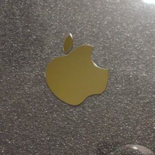Apple Gold Label / Aufkleber / Sticker / Badge / Logo 24 x 30mm 007h 