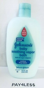 baby bath johnson soothing vapor