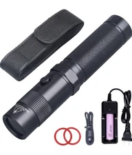 LIGHTFE UV Flashlight 395nm UV Black light UV302A