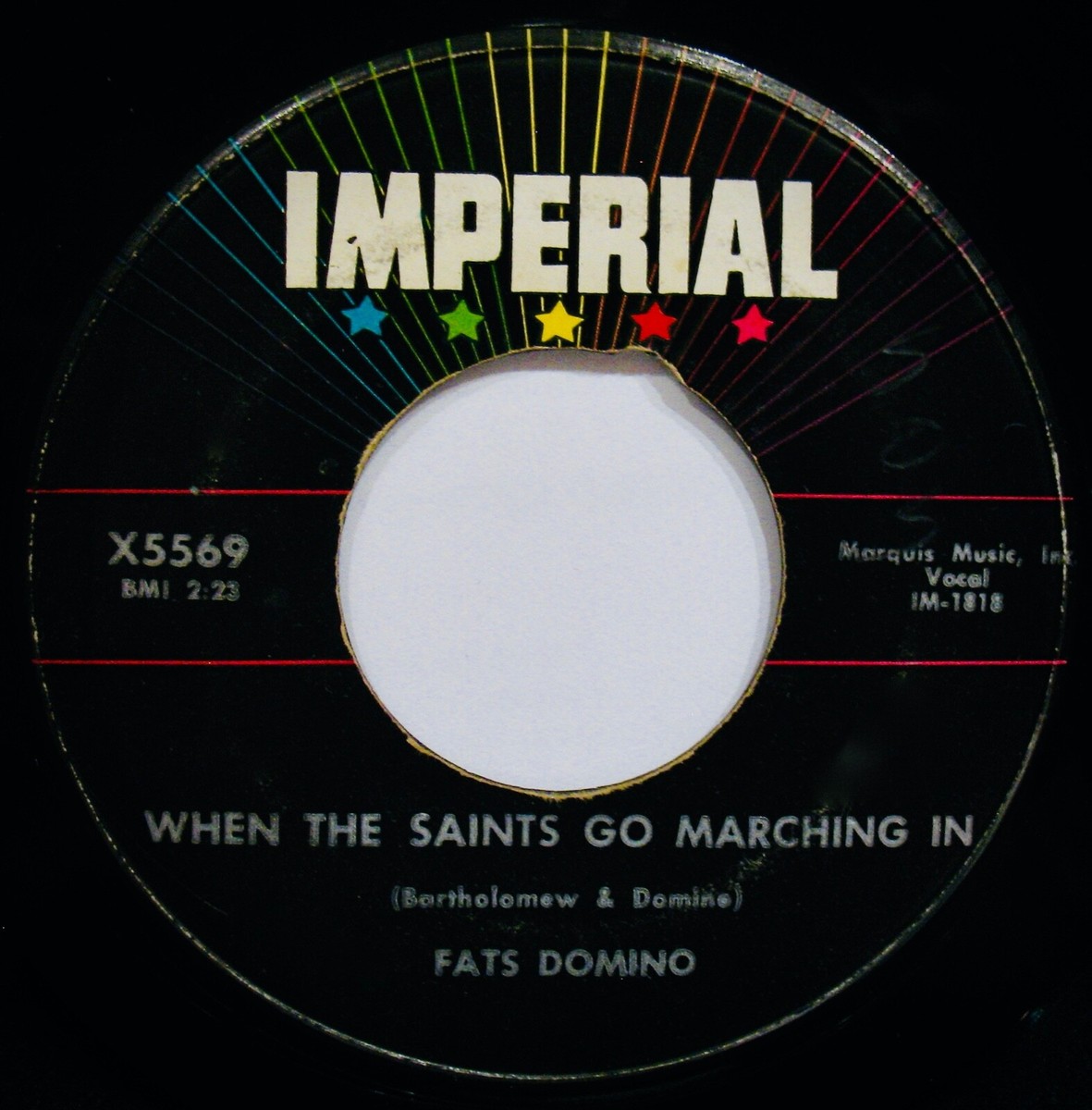 FATS DOMINO ✦ When The Saints Go Marching In~Classic 45~IMPERIAL