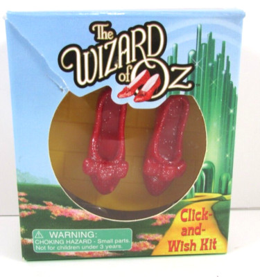 NEW Wizard Of Oz Click-&-Wish Kit Ruby Slippers On Yellow Brick Road ...