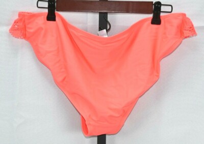 No Boundaries neon orange bikini bottoms size XL (15-17) RN# 52469