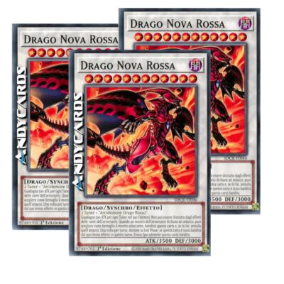 3x DRAGO NOVA ROSSA • (Red Nova Dragon) • Comune • SDCK IT046