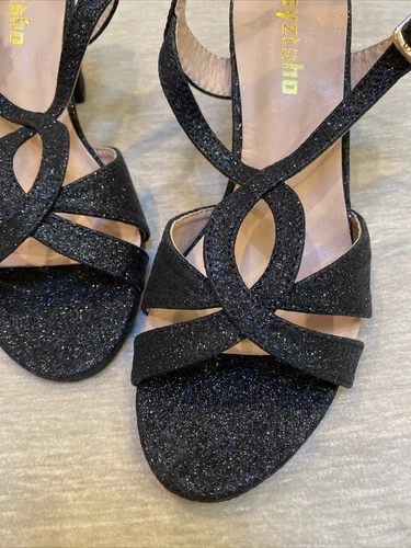 Women's Shoes Block Heel Sandals Slingback New Size 36 Black