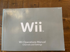 Nintendo Wii Console User Operations Manual  Channels and Settings  FREE SHIP 