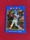 2008, Ken Griffey Jr.,TOPPS "CHROME" (Blue Refractor) Card (Scarce / Vintage)