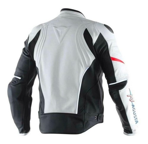 MV Agusta Motorbike/Motorcycle Leather Jacket Racing Biker Leather Jac - Picture 2 of 6