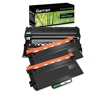 2x TN850 Toner Cartridge 1x DR820 Fit for Brother HL-L6200DW MFC-L5800DW L5900DW