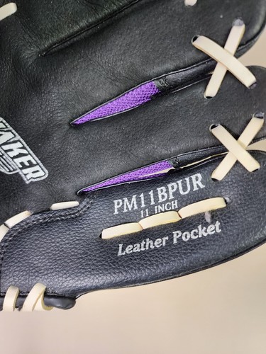 Rawlings Youth Baseball Glove Playmaker Series PM11BPUR 11 Inch Purple RHT - Picture 10 of 19