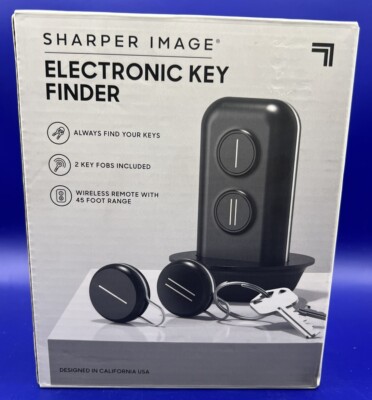 Sharper Image Electronic Key Finder With 2 Key Fobs & Wireless Remote 45' Range