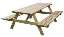 Tavolo Birreria Pic-Nic in Pino Impregnato Autoclave  cm. 180X150X70