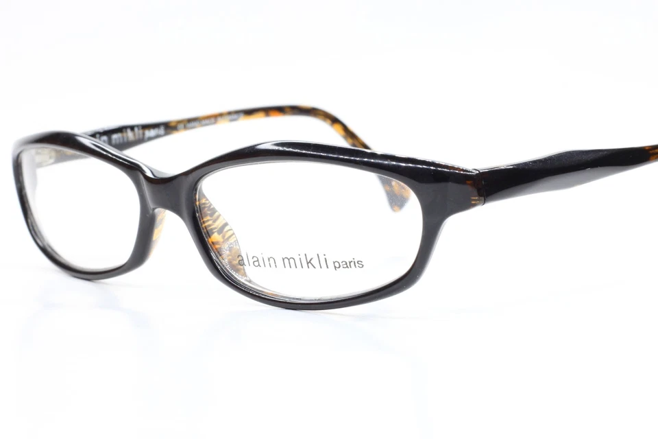 Gafas Alain Mikli Paris 2186 COL 2197 Negro Marrón Acetato Diseñador Francia Foto 2 de 4