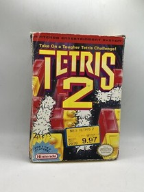 Cartucho Tetris 2 Nes Juego Nintendo con Caja Original De Colecci&oacute;n Puzzle Dif&iacute;cil de Encontrar @SIN MANUAL@