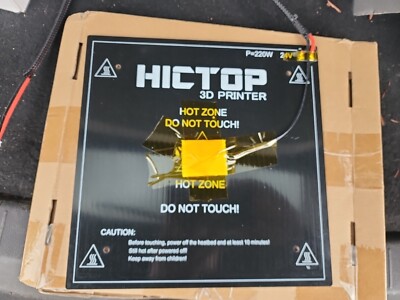 Hictop Heated Bed Surface Build Plate Glass for 3D Printers P220w 24v