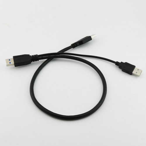 1x USB 3.0 A Male to USB 2.0 Male and USB 3.0 Male Y Splitter Extension Cable - Picture 2 of 11