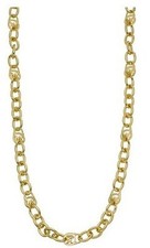 NEW MICHAEL KORS JET SET GOLD TONE LONG CHAIN NECKLACE+MK LOCK LOGO MKJ1053