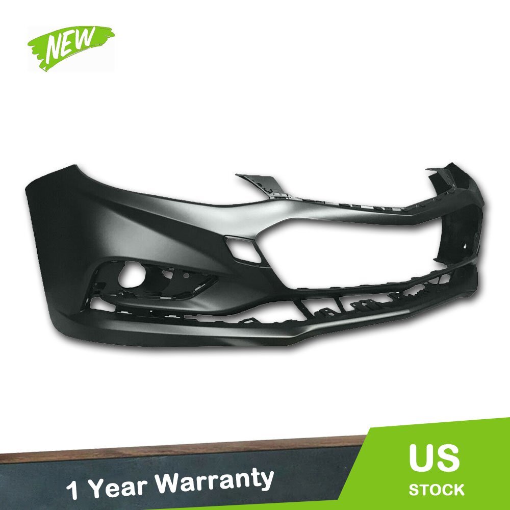 2016-2018 Chevy Cruze Front Bumper Cover - Black Plastic Replacement