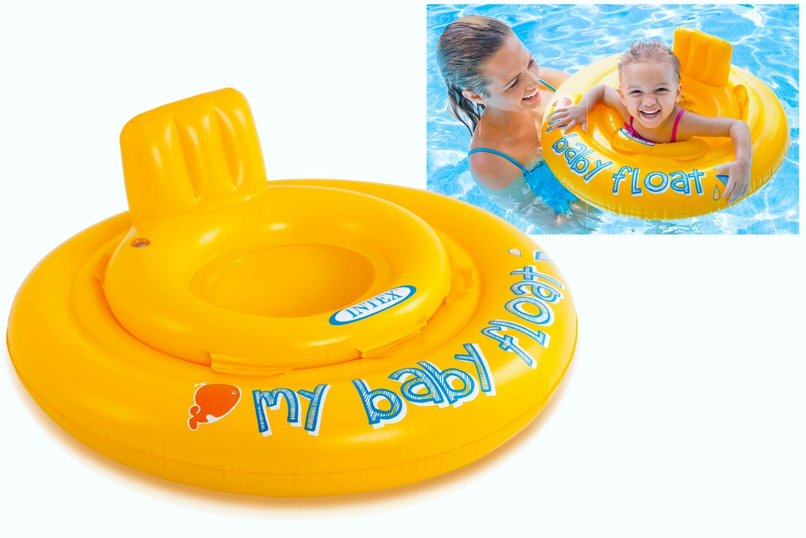 Anillo de ayuda inflable piscina para asiento de baño flotante My Baby - edades 6-12 meses