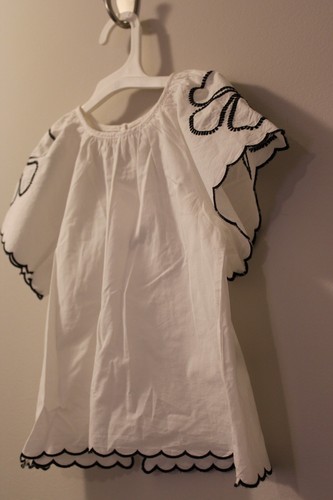 Zara NWT Girls Embroidered 100% Cotton Poplin Blouse and Short Set - Picture 13 of 23