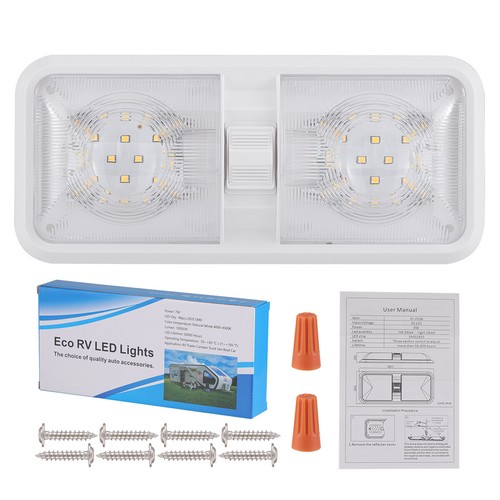Luz domo de techo LED de 12 V para autocaravana iluminación interior para remolque cámper 1~8 piezas - Imagen 3 de 12
