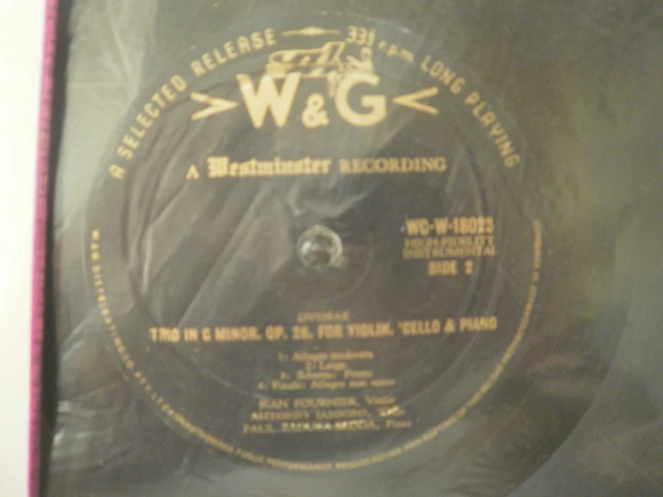 WESTMINSTER W&G -W-18023 DVORAK TWO TRIOS FOURNIER BADURA-SKODA JANIGRO AUS PRES - Image 3 of 3