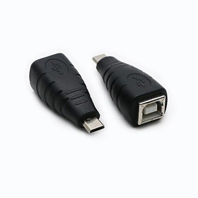 USB 2.0 Micro USB Male to USB B Female OTG Adapter 2 Pack for Printer Keyboard