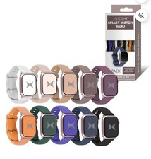 Xtreme 10-Pack Silicone Smartwatch Bands   Adjustable Waterproof 38/42mm . NIB