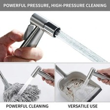 Stainless Steel Brushed Nickel Bidet Sprayer with Shattaf Adapter and Hose......