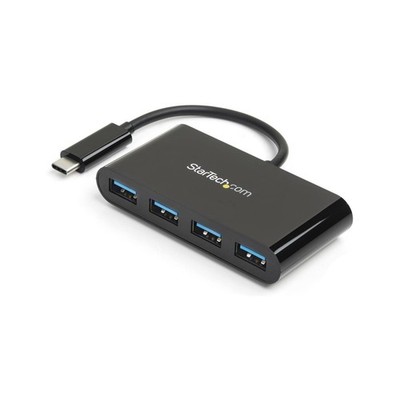 StarTech USB C Portable Hub schwarz (HB30C4AB)