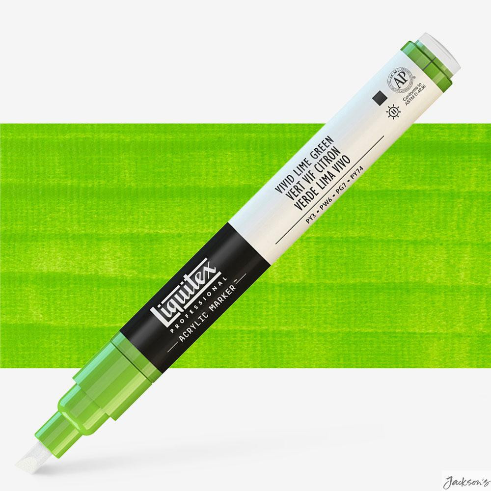 Liquitex : Professional : Marker : 2-4mm Chisel Nib : Vivid Lime Green